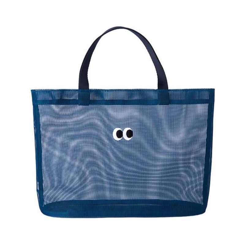 Large Mesh Handbag Waterproof Beach Bag Multifunctional Travel Shopping Storage Bag|Handbags & Travel Accessories