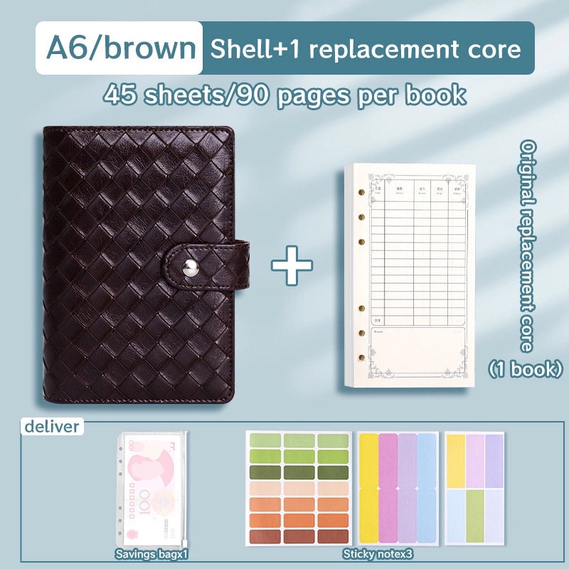 Solid Color PU Leather Notebook Set for School | Stationery & Notebooks