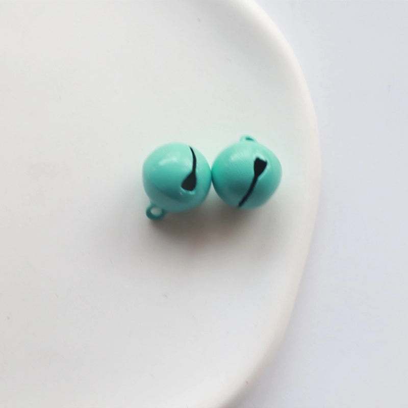 200 Pcs 14mm Iron Painted Small Bells for Keychains, Doll Accessories, Pet Collars, Christmas Pendants|Jewelry & Accessories