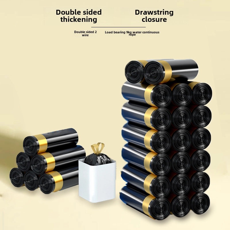 Thickened Printed Rabbit Pattern Large Portable Drawstring Trash Bags for Kitchen Dorm Student Use|Household Cleaning Supplies