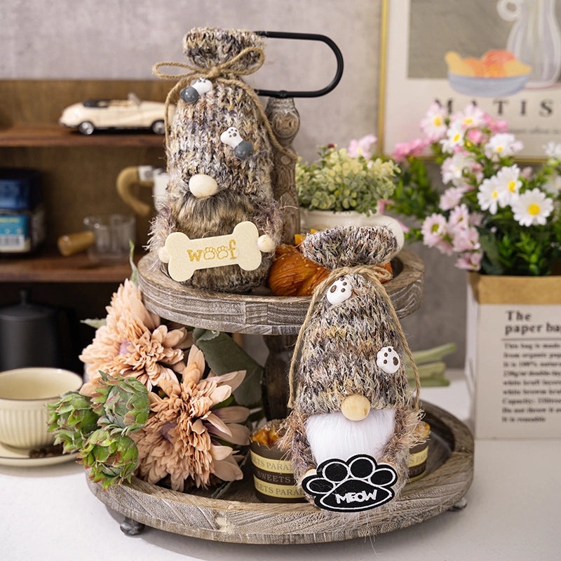 Adorable Rudolph Plush Doll Polyester Holiday Table Decoration Festive Ornament|Home Decor