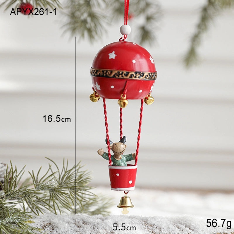 Christmas Minimalist Santa Snowman Elk Iron Hanging Ornaments for Holiday Parties Daily Decorations|Holiday Decorations