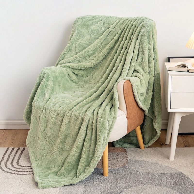 Cozy Solid Color Polyester Throw Blanket for Everyday Use|Home Textiles & Bedding