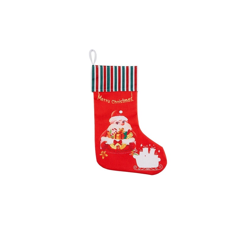 Christmas Holiday Socks 300g Cotton Linen Kids Gift Bags Festive Decorations | Holiday Accessories