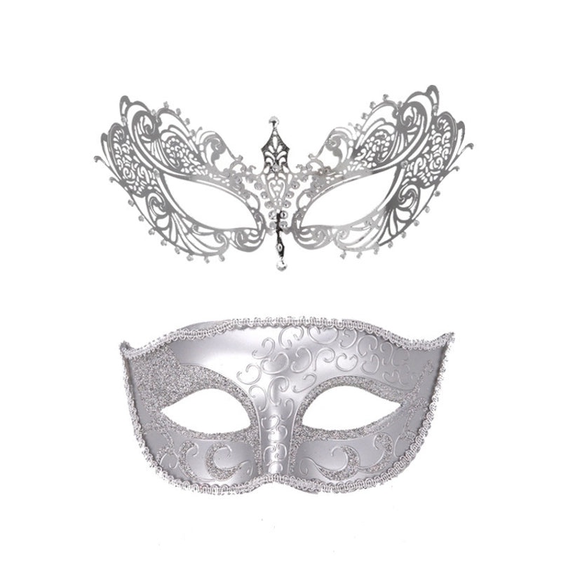 Cute Black Metal Wrought Iron Masks Set Multi-Diamond & Little Beauty Styles|Jewelry & Accessories