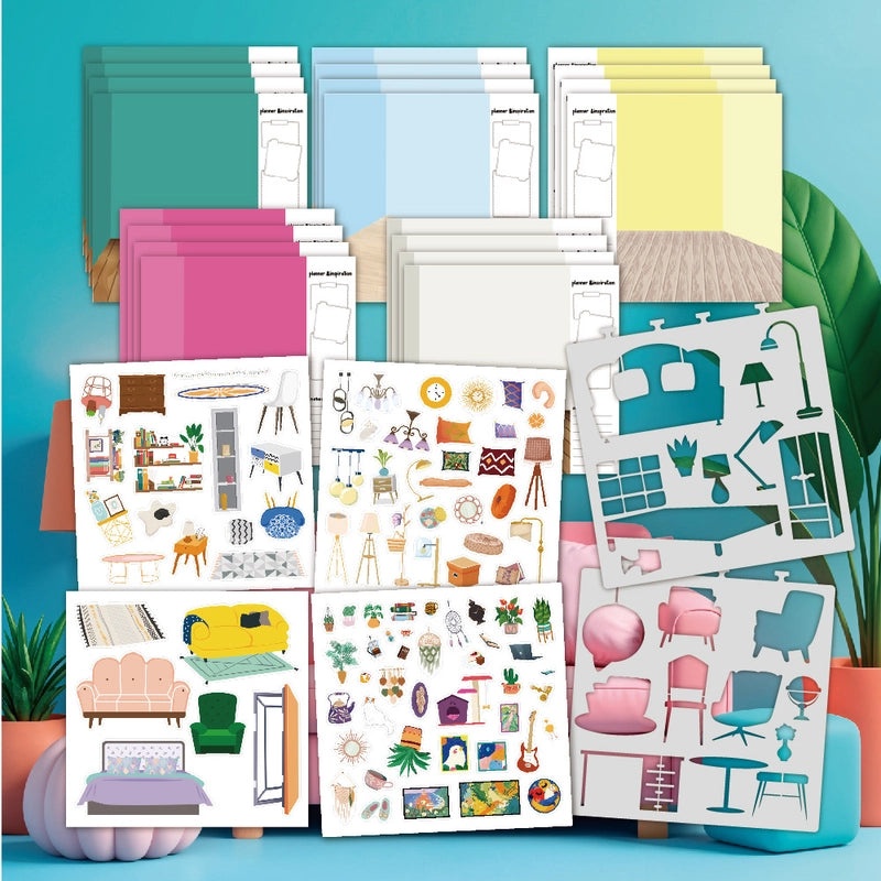 Cute PET Paper Stickers for Household Clothing Learning | Home & Living Accessories