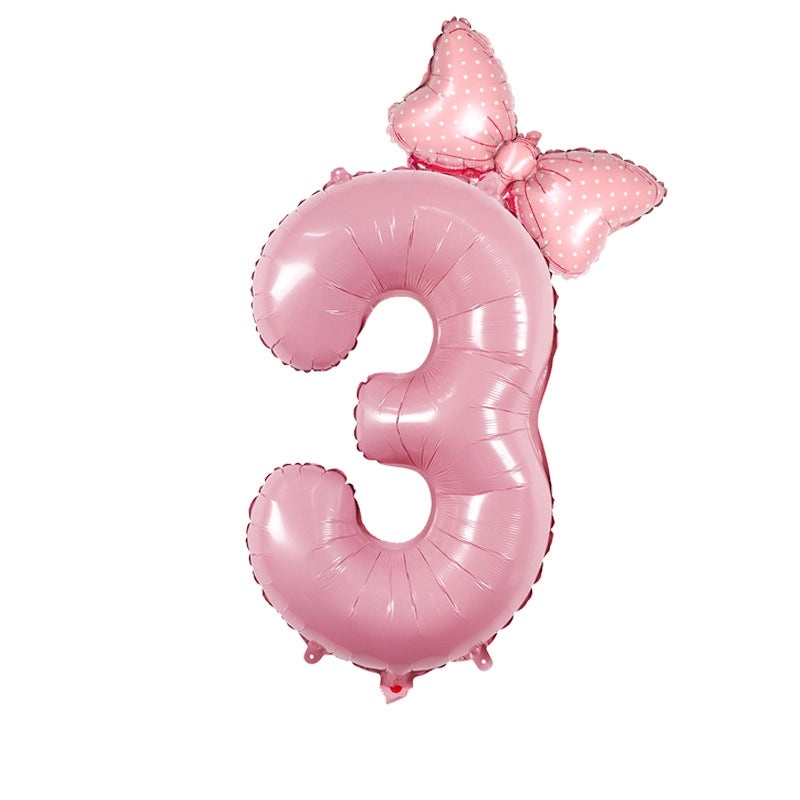 Modern Number Birthday Balloons Aluminum Foil Classic Basic Style | Party Decorations Balloons