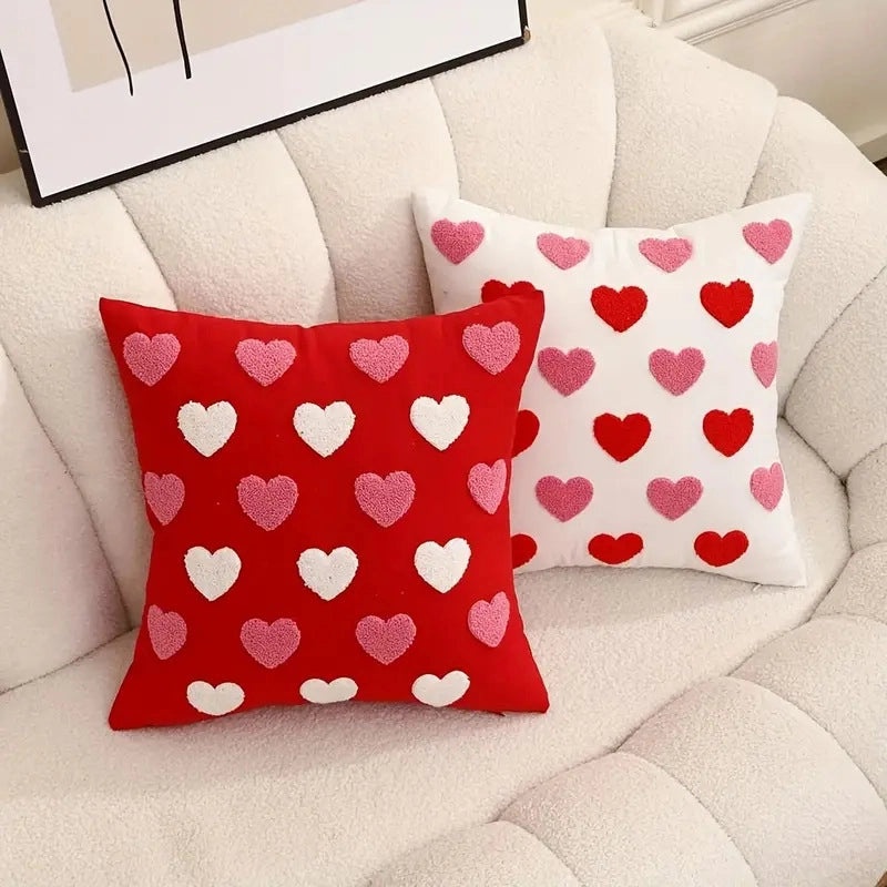 Valentine's Day Heart Shape Plush Throw Pillow Soft PP Cotton Cushion for Bedding|Home Decor Pillows