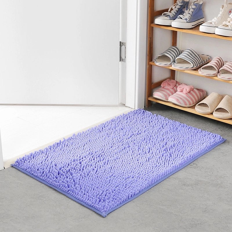 Chenille Floor Mats for Bedroom Kitchen Living Room Bathroom Non-Slip Absorbent Door Carpet|Home Decor & Floor Mats