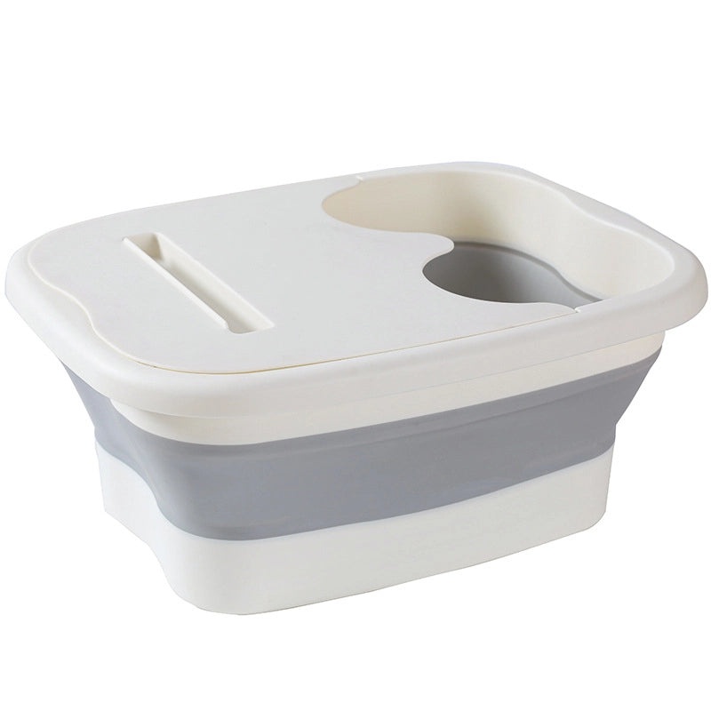Minimalist Color Block Plastic Feet Washing Basin for Bathing | Bathroom Accessories