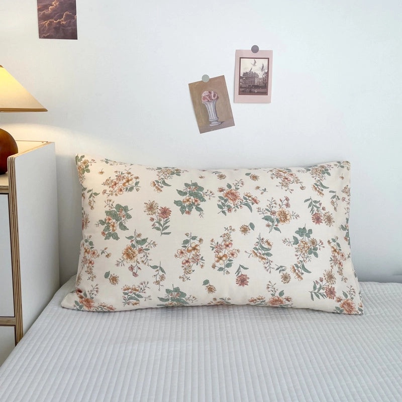 Pure Cotton Pillowcase Pair 48x74cm Soft Pillow Core Liner Cover | Home Textiles Bedding