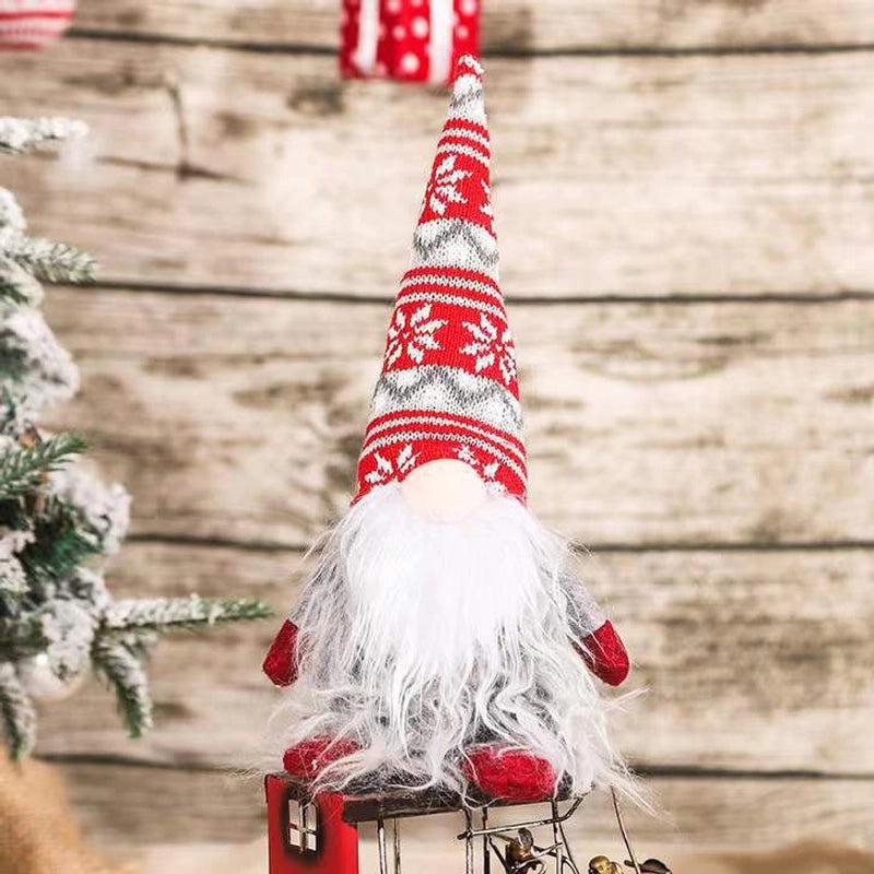 Christmas Faceless Rudolph Doll with Pointed Hat for Home and Mall Window Decor|Christmas Decorations