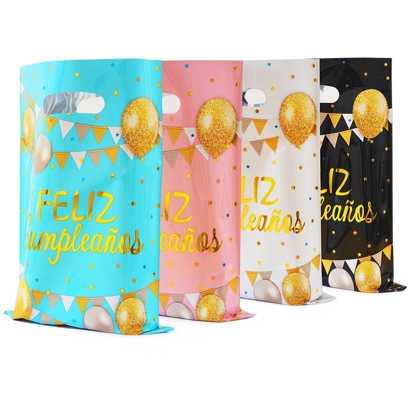 Modern Birthday Letter PET Party Gift Bags Wrapping Supplies|Party Supplies