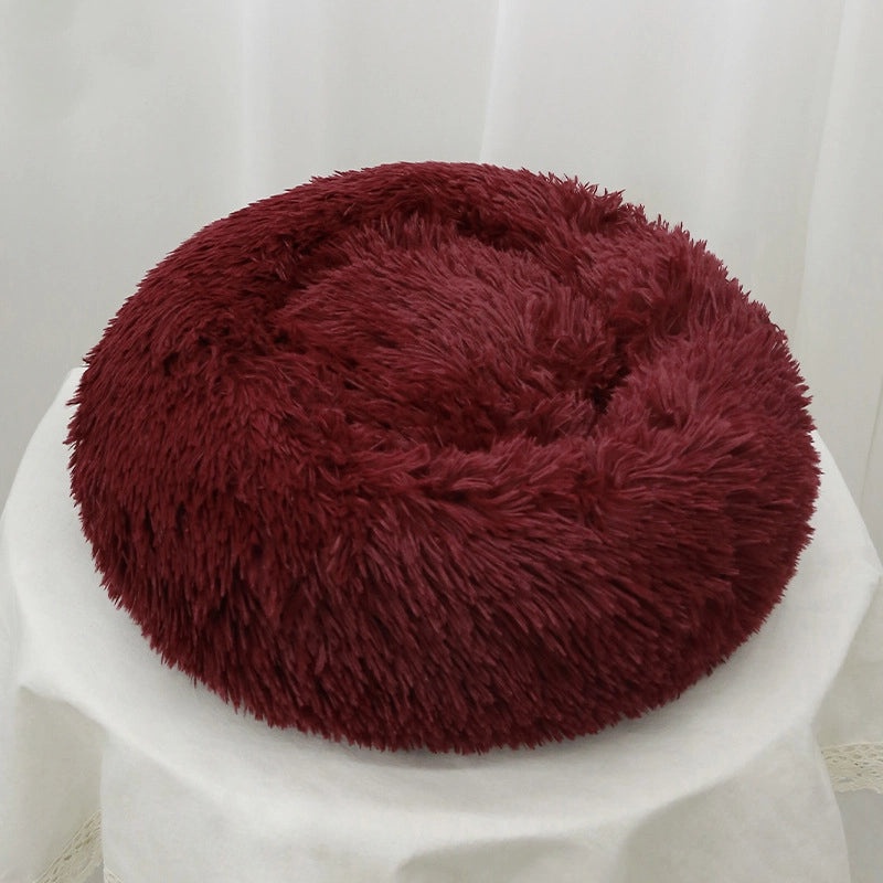 Long Velvet Pet Nest for Cats and Small Dogs | Pet Beds & Accessories