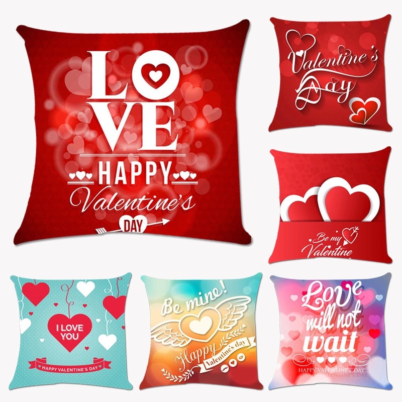 Valentine's Day Minimalist Letter Pillowcases for Couch and Sofa Super Soft Decorative Covers|Home Decor Cushions