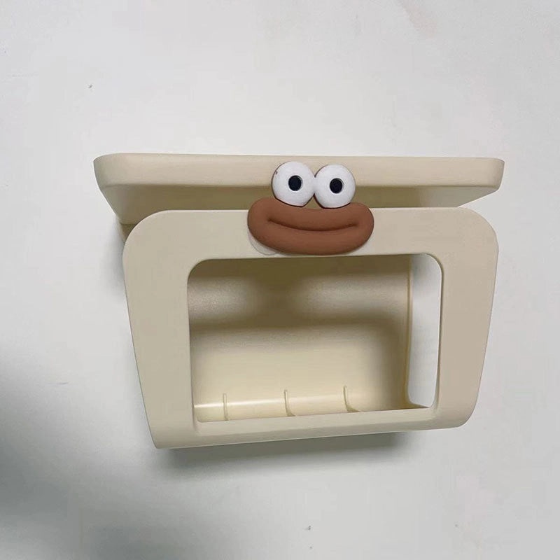 Minimalist Cartoon Style Solid Color ABS Tissue Box Holder|Home Decor & Accessories