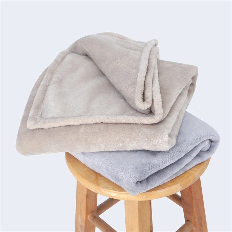 Flannel Coral Fleece Air Conditioning Blanket Small Soft Lambswool Nap Sofa Throw|Home Textiles & Blankets