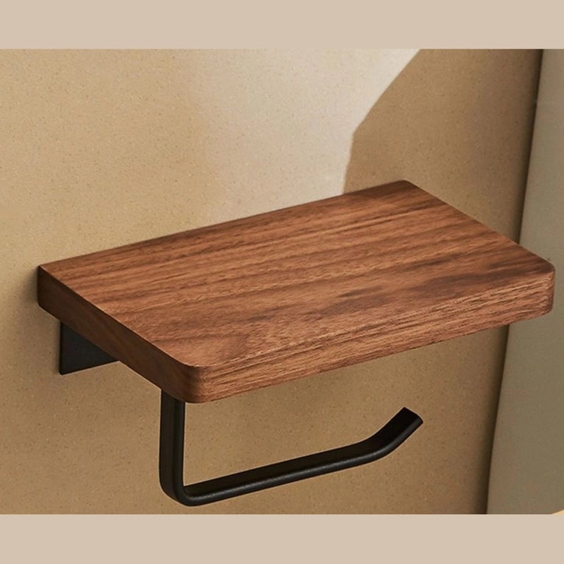 Elegant Solid Color Wooden and Aluminum Tissue Dispenser | Home & Living Accessories