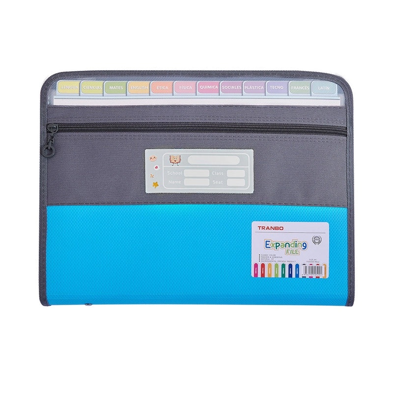 Minimalist Geometric Solid Color PP Folder for School and Office Use | Stationery & Office Supplies