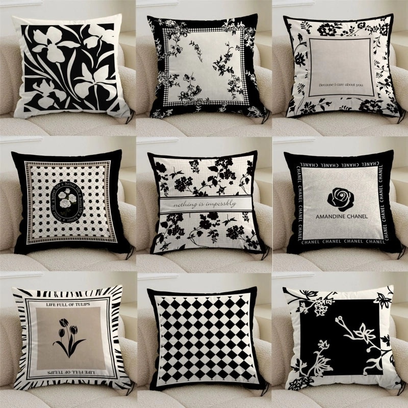 Plush Floral Velvet Cushion Covers for Sofa & Couch Decor|Home Decor