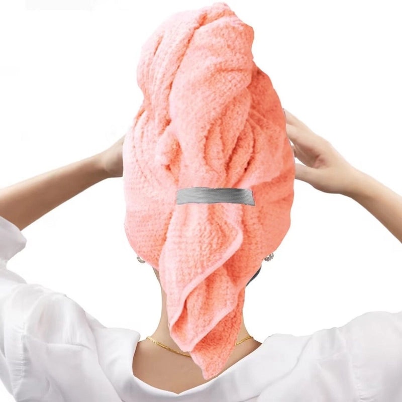 Quick-Dry Hair Drying Cap for Long Hair Thick Absorbent Shower Towel Lint-Free Bath Headscarf|Hair Care Accessories
