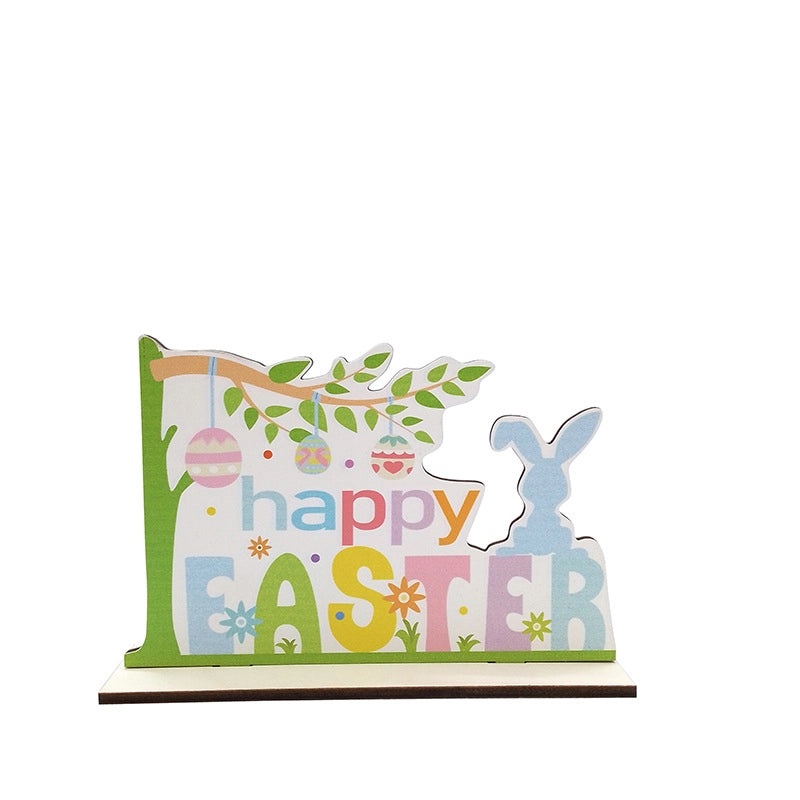 Easter Casual Elegant Wooden Letter Boxwood Table Decoration for Holiday Banquet Party 1 Piece|Home Decor