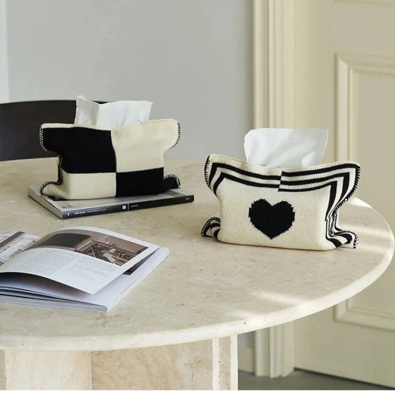 Nordic Lattice Heart Tulip Pattern Polyester Food Storage Containers|Kitchen Storage & Organization