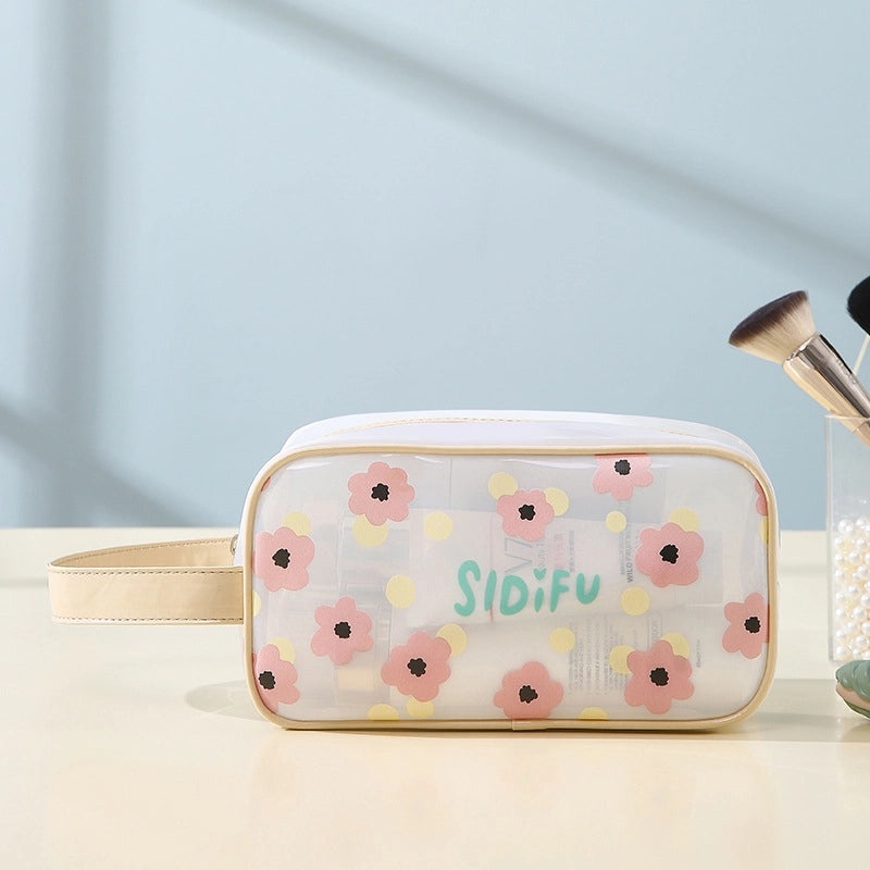 Korean Style Floral Butterfly PVC Pouch|Accessories Storage Bags