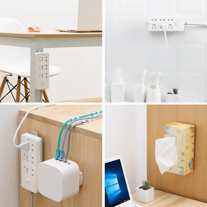 Floor Cable Organizer Wall-Mounted Plug-in Board Holder Router Storage | Home Storage & Organization