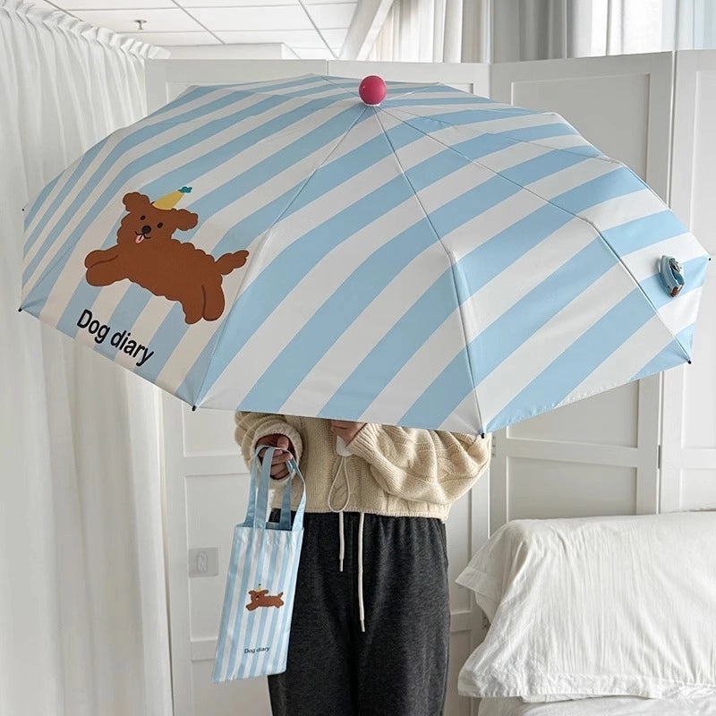 Haru Folding Designer Sun Umbrella for Women | High-grade UV Protection, Automatic, Dual-use | Women's Accessories|Umbrellas