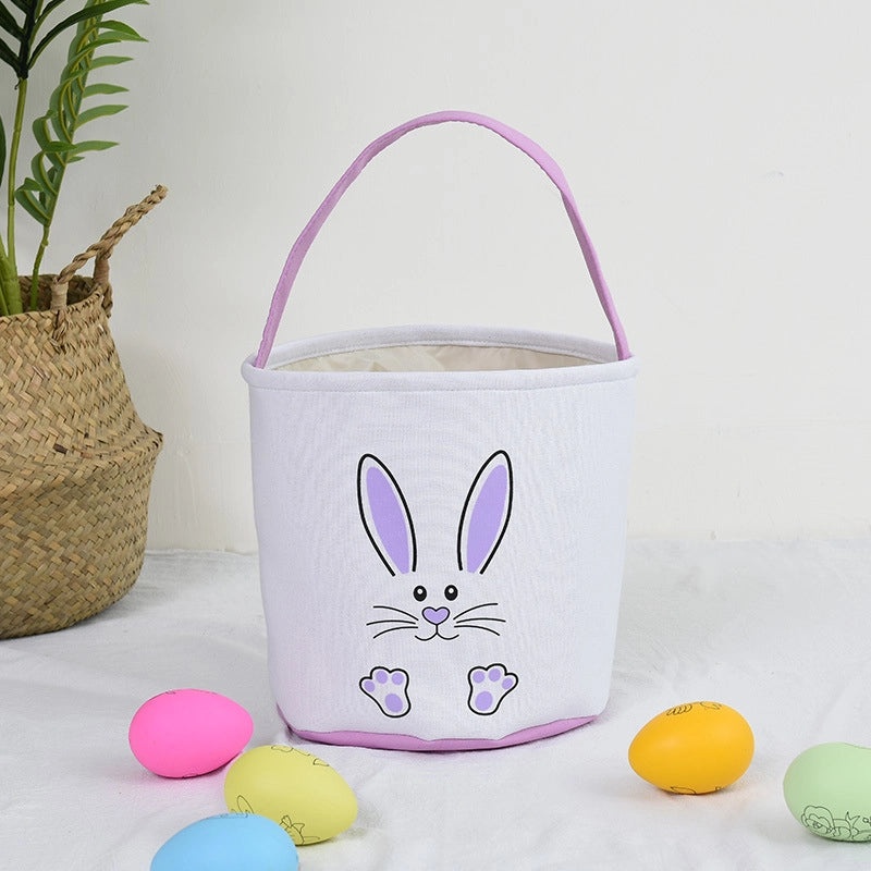 Easter DIY Canvas Bag with Rabbit Ears Decorative Gift Basket for Office and Cultural Events|Home & Garden > Seasonal Decor > Easter Decorations