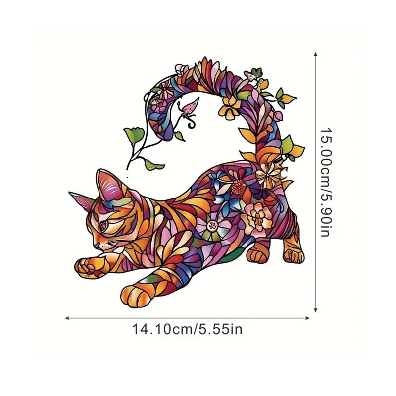 Cat Shaped Dyed Window Hanger for Indoor Outdoor Home and Garden Decoration | Home Decor Accessories