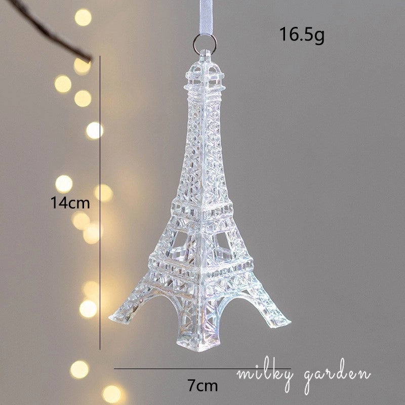 Milky Garden Glitter Christmas Tree Pendant Snowflake Star Angel Garland Hanging Ornament|Christmas Decorations
