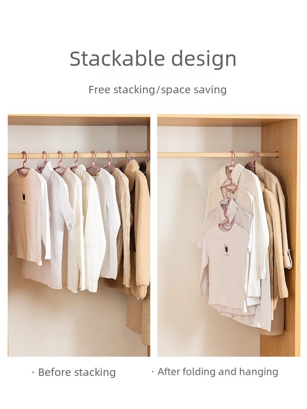 Seamless Wide Shoulder Non-slip Plastic Clothes Hanger for Adults | Home & Living Storage Solutions