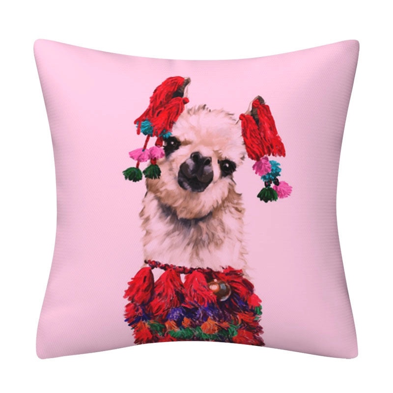 Adorable Animal Print Polyester Pillow Covers for Couch & Sofa Decor|Home Decor Accessories