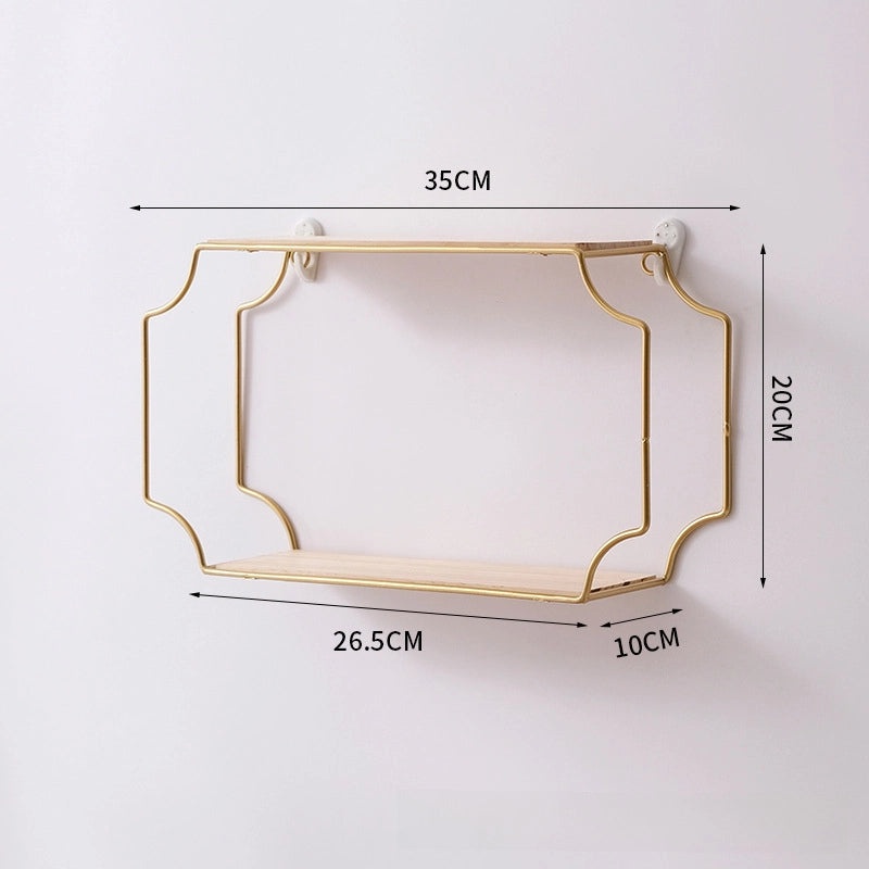 Nordic Three-Tier Wall Storage Rack for Living Room and Bathroom | Home Storage & Organization