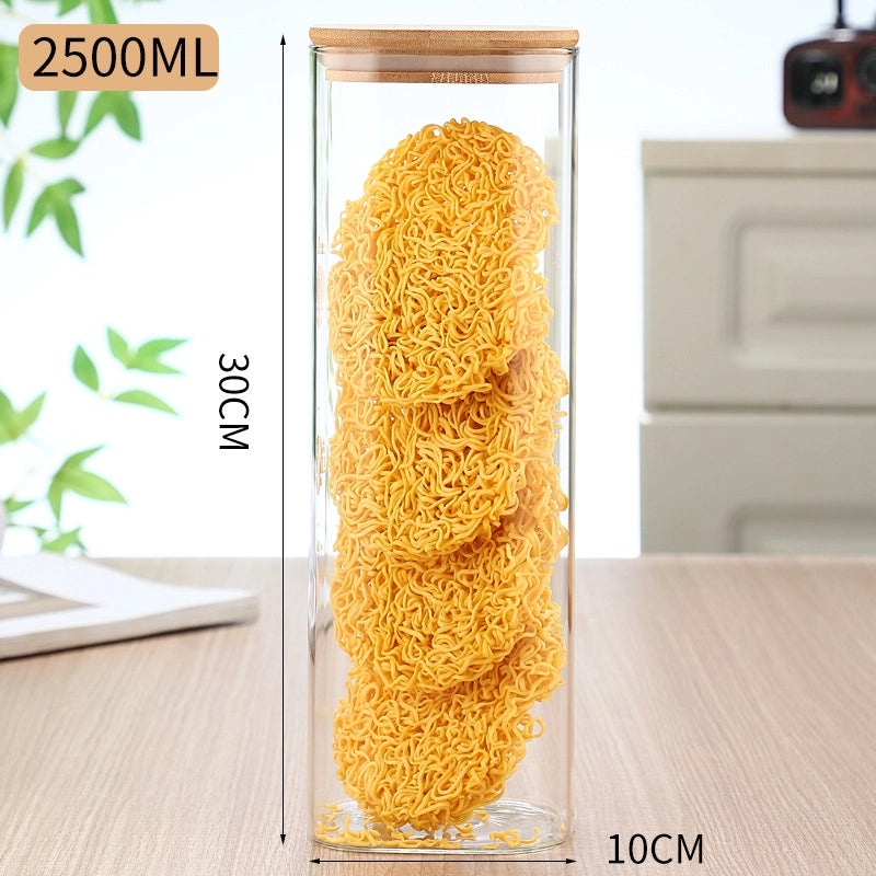 Minimalist Solid Color Wooden Glass Storage Box for Home Organization|Home Storage Containers