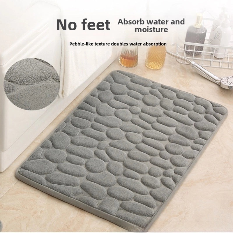 Nordic Non-slip Bathroom Door Mat Absorbent Bedroom Carpet Household Entrance Rug|Home & Living > Bath > Bath Rugs & Mats