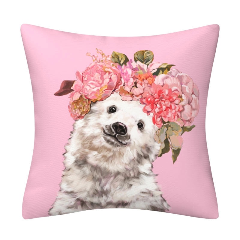 Adorable Animal Print Polyester Pillow Covers for Couch & Sofa Decor|Home Decor Accessories