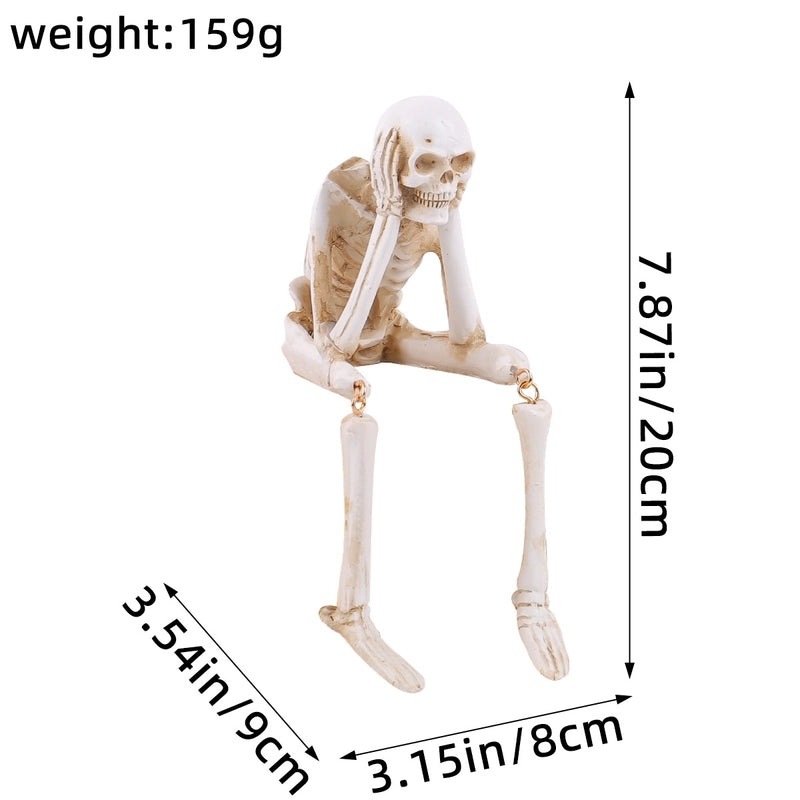 Gothic Halloween Skull Resin Ornament for Festival Decor|Home & Garden Decorations