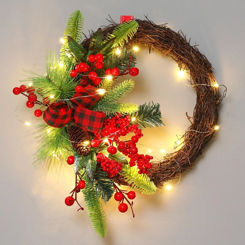 Christmas Rattan Garland Door Hanging Pendant for Living Room Window and Wall Decoration|Home Decor