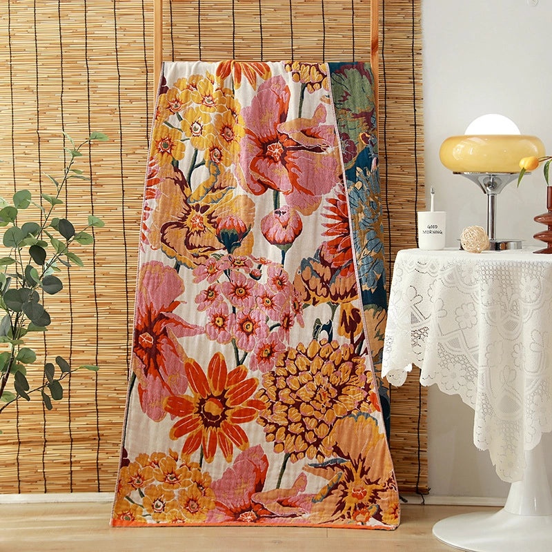 Adorable Animal Print Floral Cotton Bath Towels | Home & Bath Towels