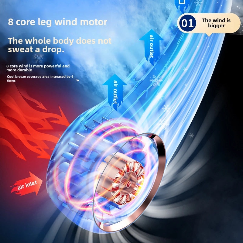 Rechargeable USB Neck Fan Portable Leafless Halter Fan for Outdoor Sports | Electronics & Accessories