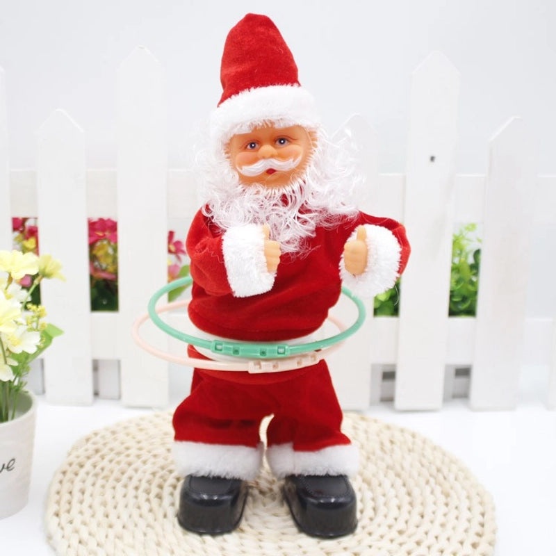 Christmas Fiber Optic Climbing Ladder Red White Double and Single with Santa Deer and Sleigh Decorations|Holiday Decorations