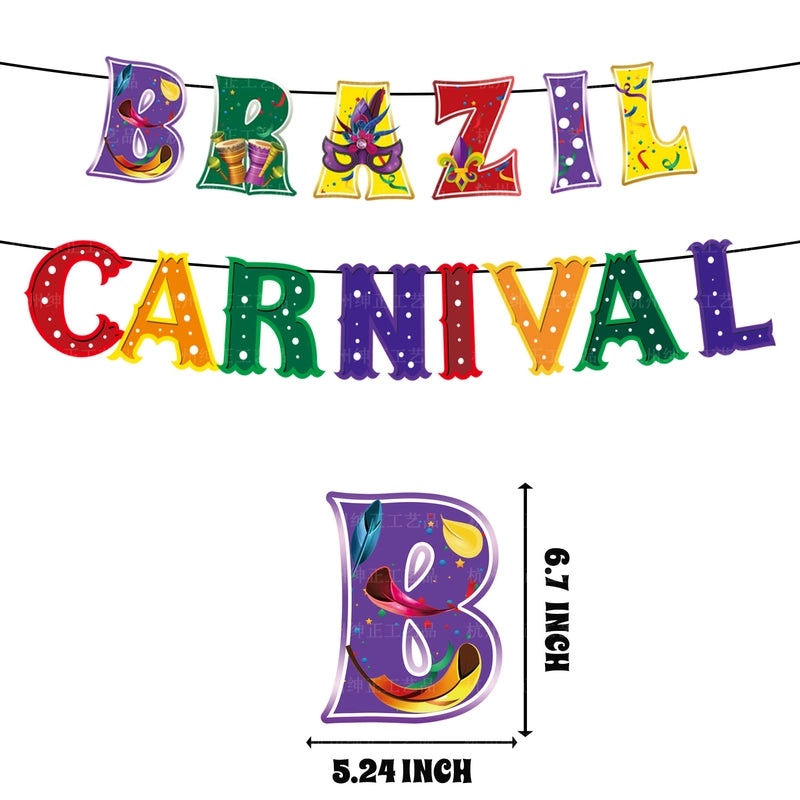 Mardi Gras Elegant Minimalist Letter Paper Balloon and Cake Decoration Set for Holiday Party|Party Supplies Decorations