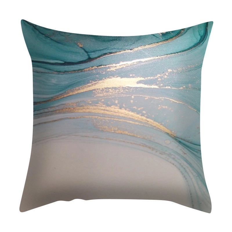Stylish Marble Pattern Peach Skin Pillow Covers|Home Decor & Bedding