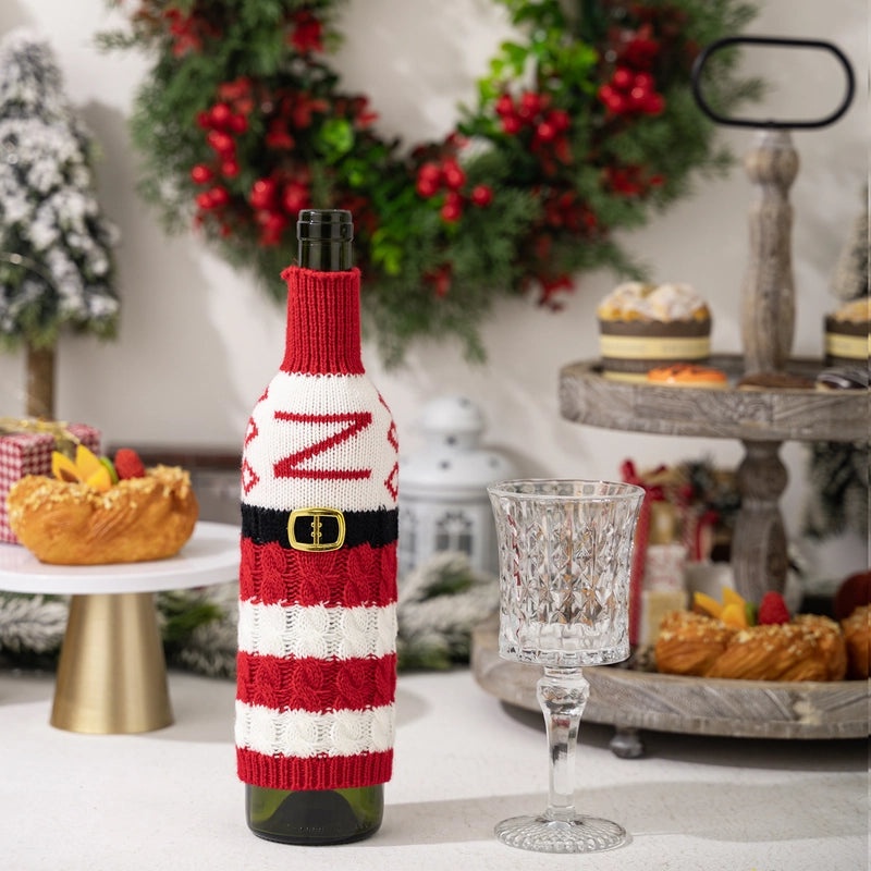 Christmas Nordic Style Cute Letter Polyester Party Festival Bottle Cover|Home Decor & Party Supplies