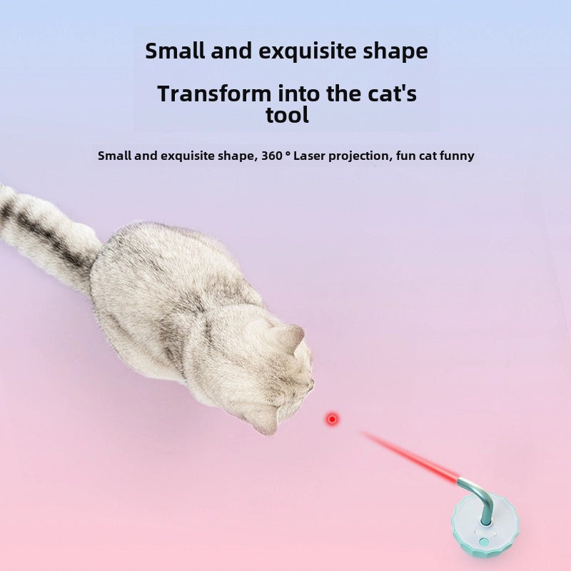 TANU Automatic Laser Cat Toy Self-Playing Interactive Electronic Cat Stick for Fun & Exercise|Pet Supplies - Cat Toys
