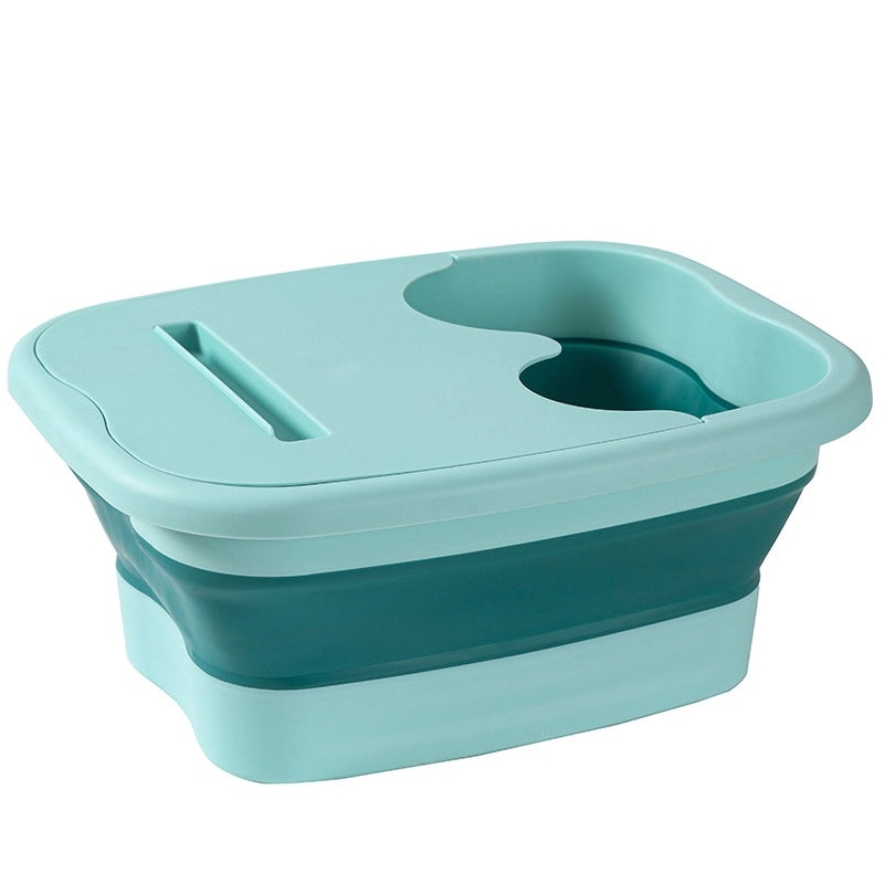 Minimalist Color Block Plastic Feet Washing Basin for Bathing | Bathroom Accessories