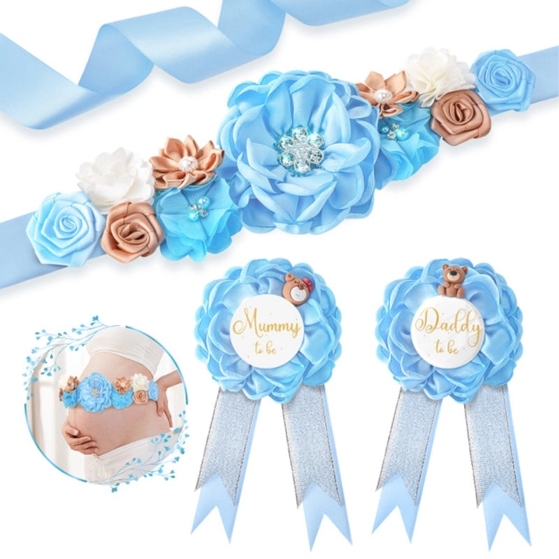 Mom To Be Flower Belt Baby Shower Corsage Badge Decorative Accessory | Baby Shower Accessories